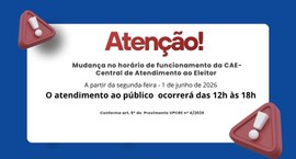 Com a mudança, o atendimento presencial ao público passará a ocorrer das 12h às 18h, de segunda ...