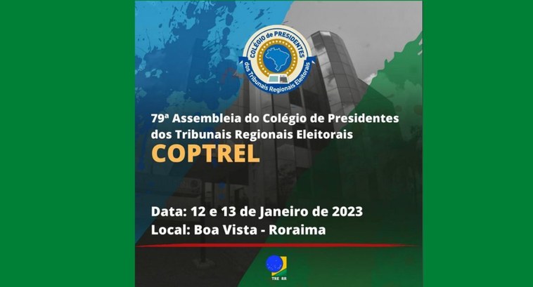 Comitiva do TRE-DF participa da 79ª Assembleia Geral do COPTREL O evento acontece nesta quinta (12) e sexta-feira (13) em Boa Vista (Roraima)