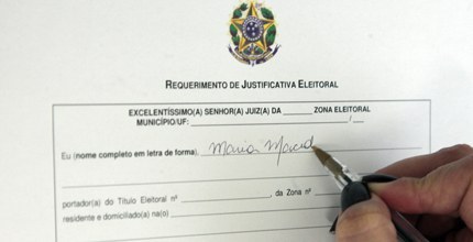 Eleitores têm até 4 de dezembro para justificar ausência no 1º turno