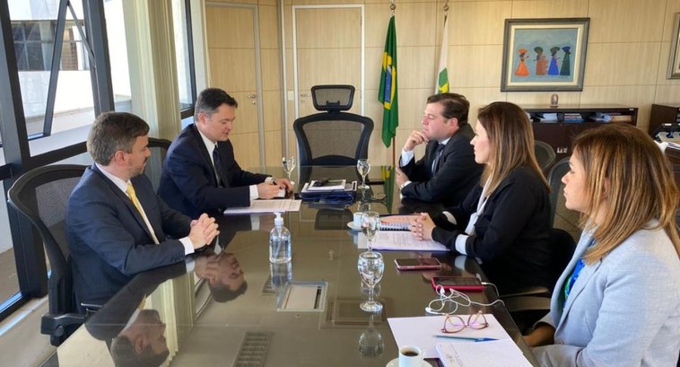 O encontro aconteceu no Gabinete da Presidência do TREDF