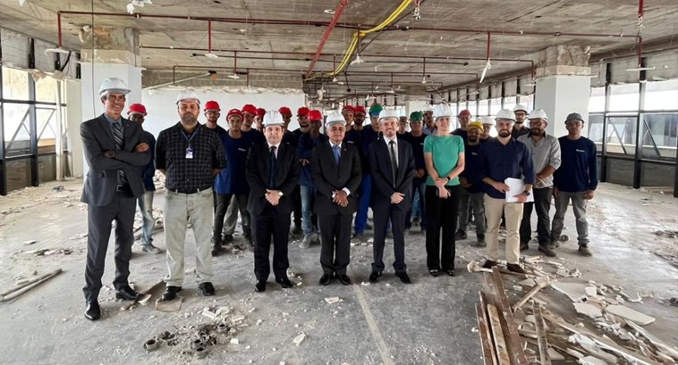 Presidente do TRE-DF visita obras da Central de Atendimento ao Eleitor A Central concentrará 15 cartórios eleitorais, permitindo otimizar recursos humanos e financeiros
