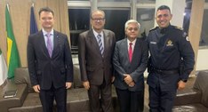 Presidente e Corregedor do TREDF se reúnem com o Comandante-Geral da PMDF
