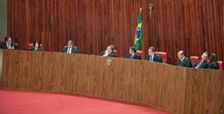 Sessão administrativa do TSE 