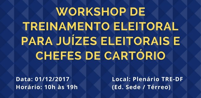 Treinamento de juízes e chefes de cartórios no DF