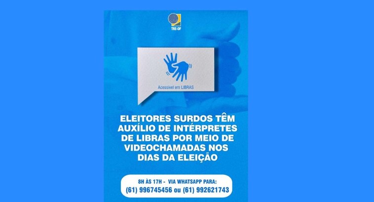 Cartaz de libras TRE-DF Cartaz de libras TRE-DF