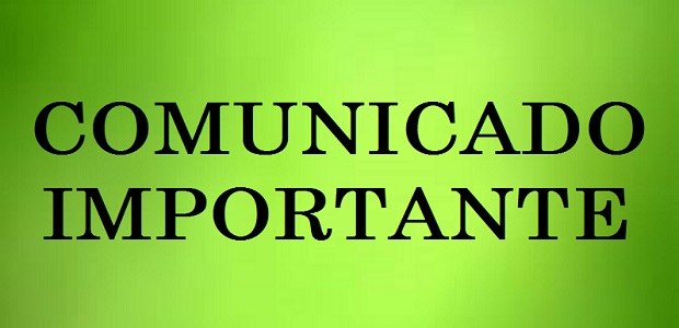 Comunicado importante Comunicado importante tre-sp