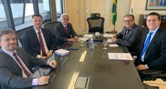 A reunião aconteceu no Gabinete da Presidência, localizado no edifício-sede da Corte