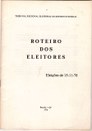 Roteiro dos eleitores nas eleições de 1978.