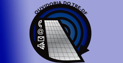 Imagem da logo da Ouvidoria do TRE-DF.