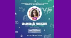 TRE-DF promove live sobre organização financeira